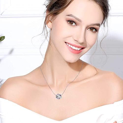 Birthstone Charms 925 Sterling Silver Love Heart Openwork Bead for Charm Bracelets